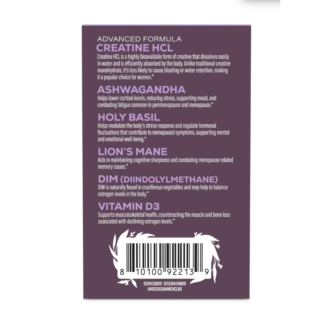 Active Creatine HCL Capsules For Her 40+ - Vegan