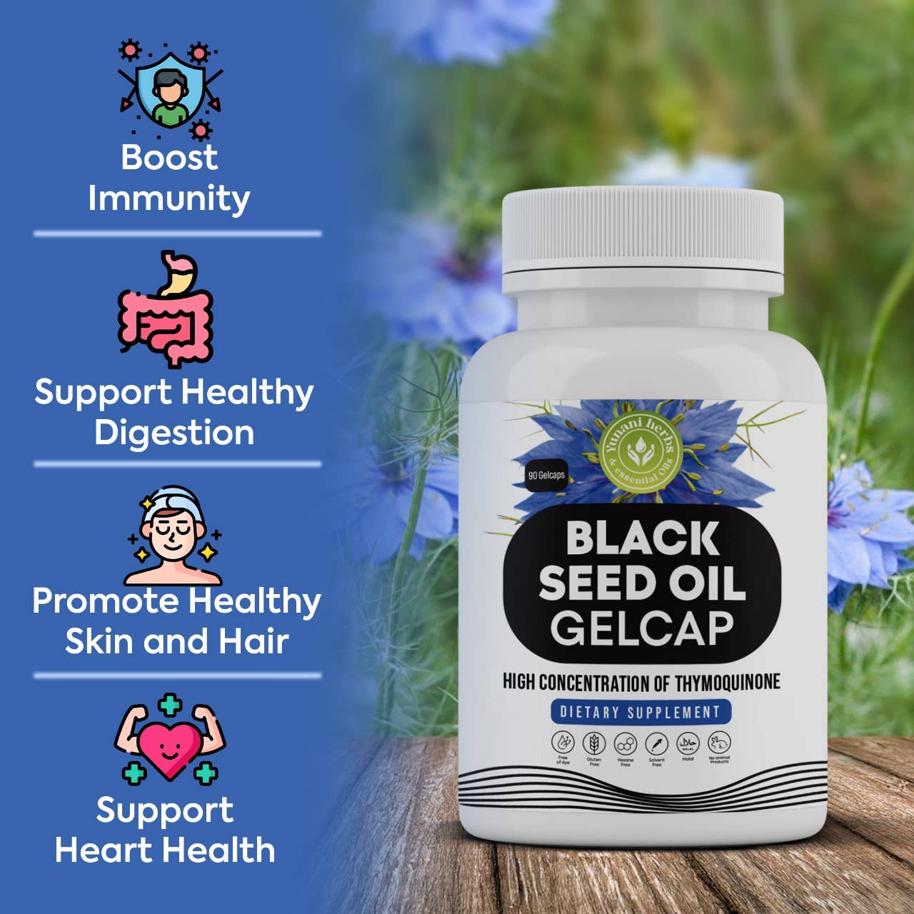 Black Seed Oil 500mg Gelcap 90