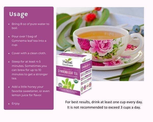 Gymnema Leaf Extract - Organic - Tea 24/2g-Gut Support