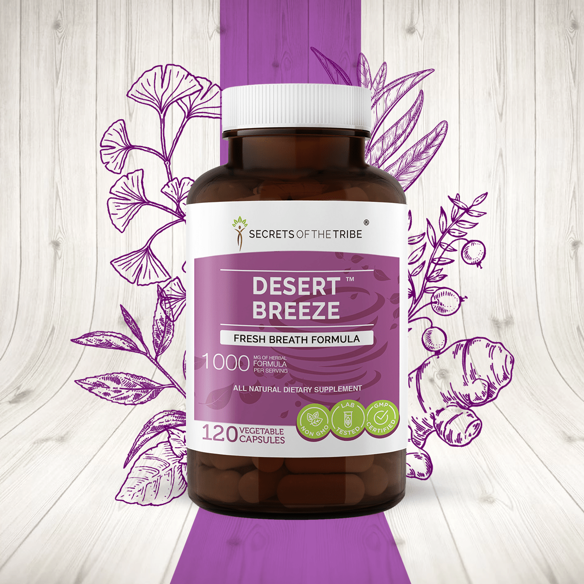 Desert Breeze Capsules. Fresh Breath Formula