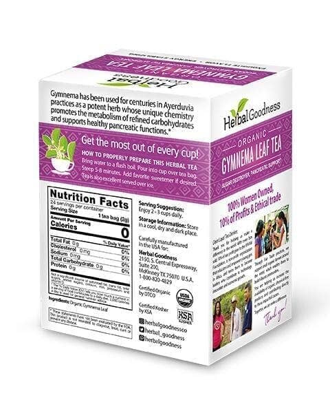 Gymnema Leaf Extract - Organic - Tea 24/2g-Gut Support
