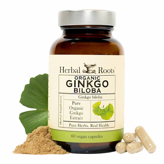 Herbal Roots Organic Ginkgo Biloba Capsules