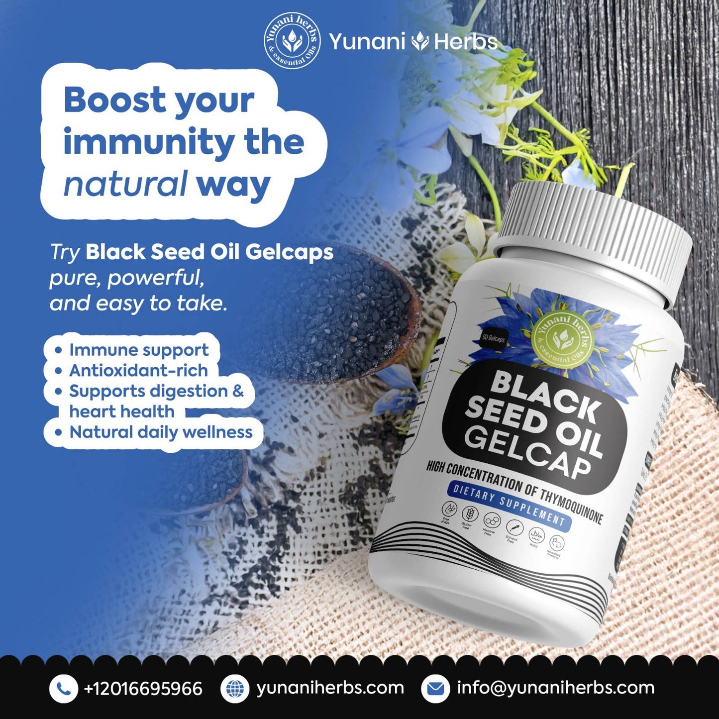 Black Seed Oil 500mg Gelcap 90