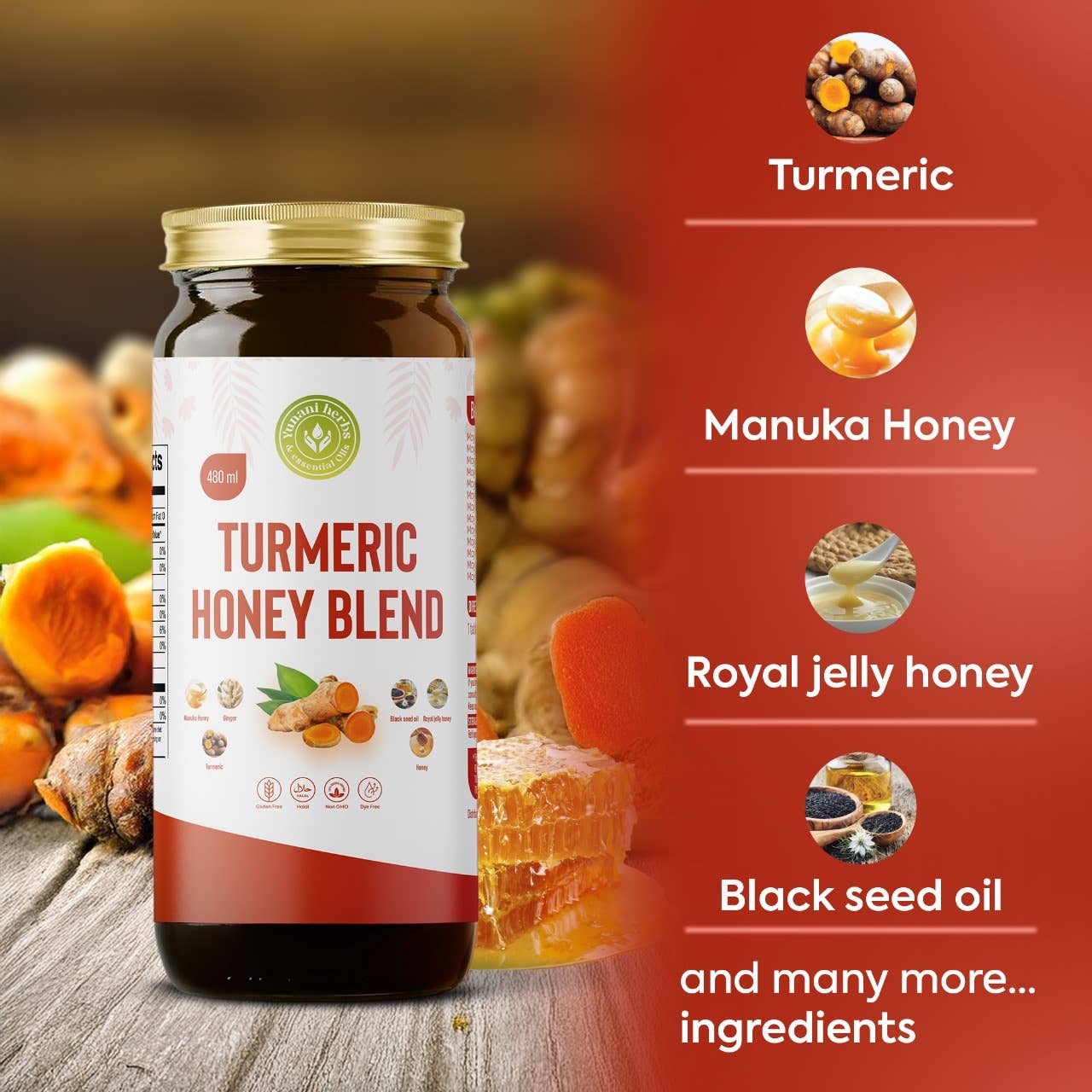 Turmeric Honey Blend 480mls