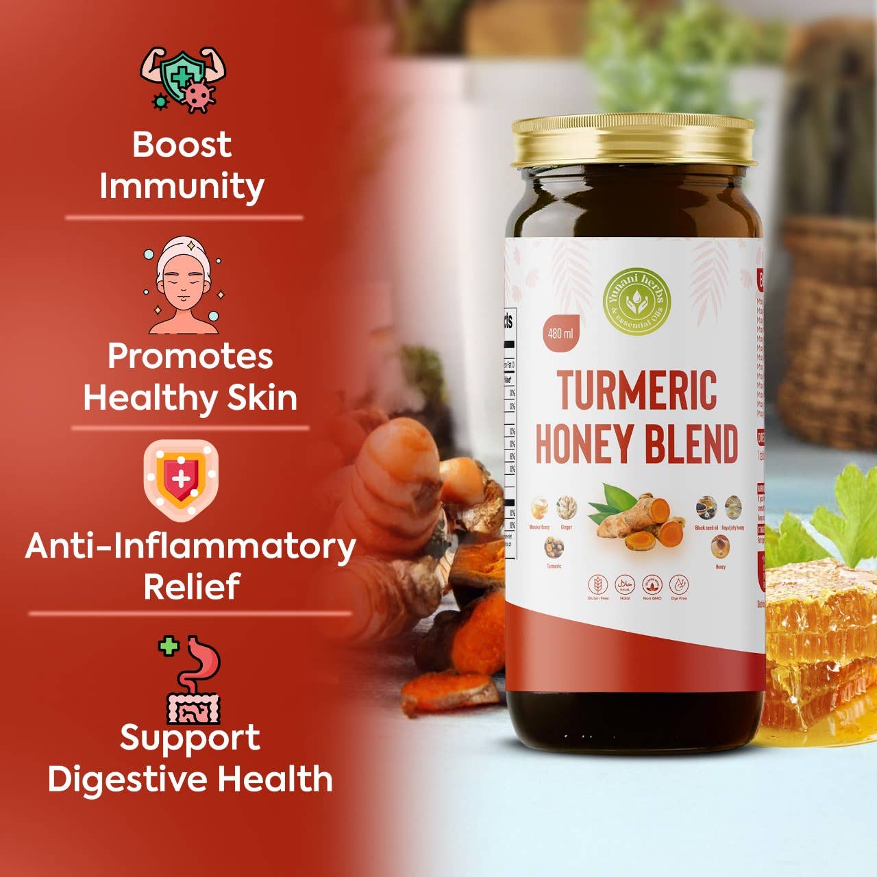 Turmeric Honey Blend 480mls