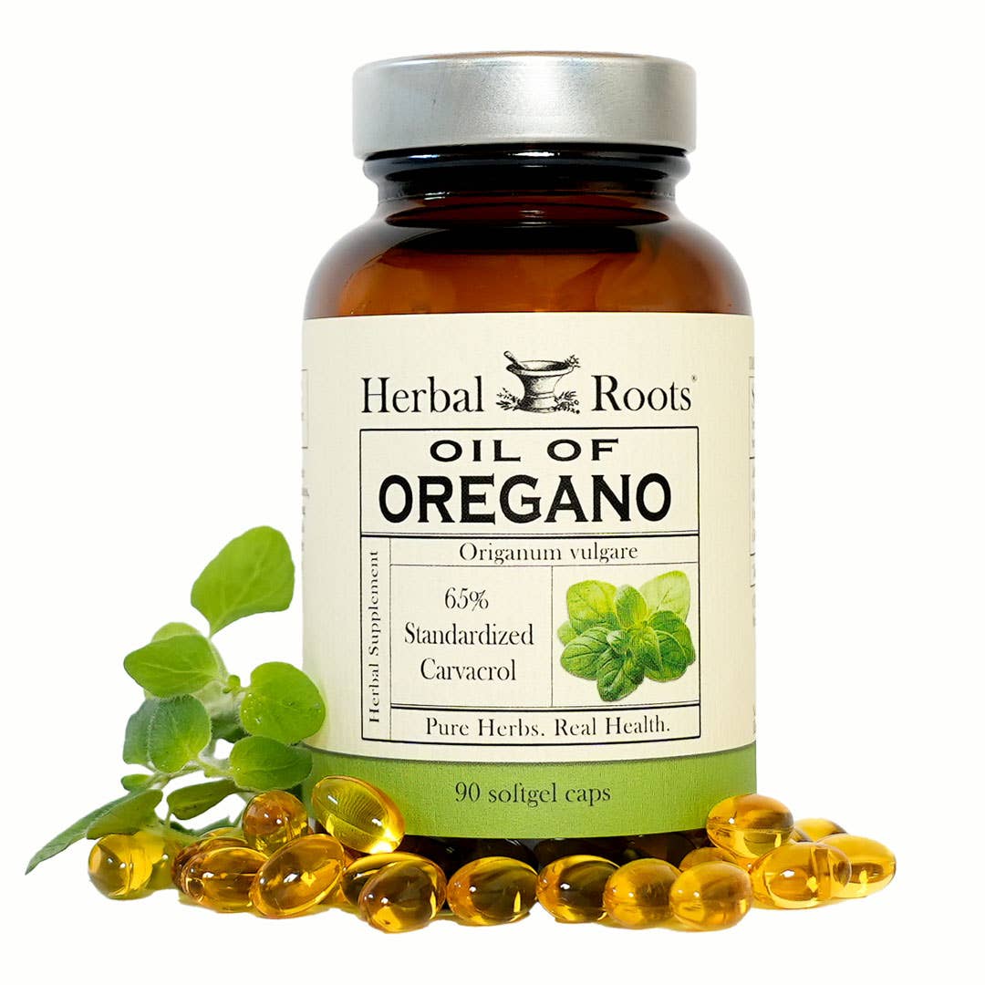 Herbal Roots Oil of Oregano Capsules