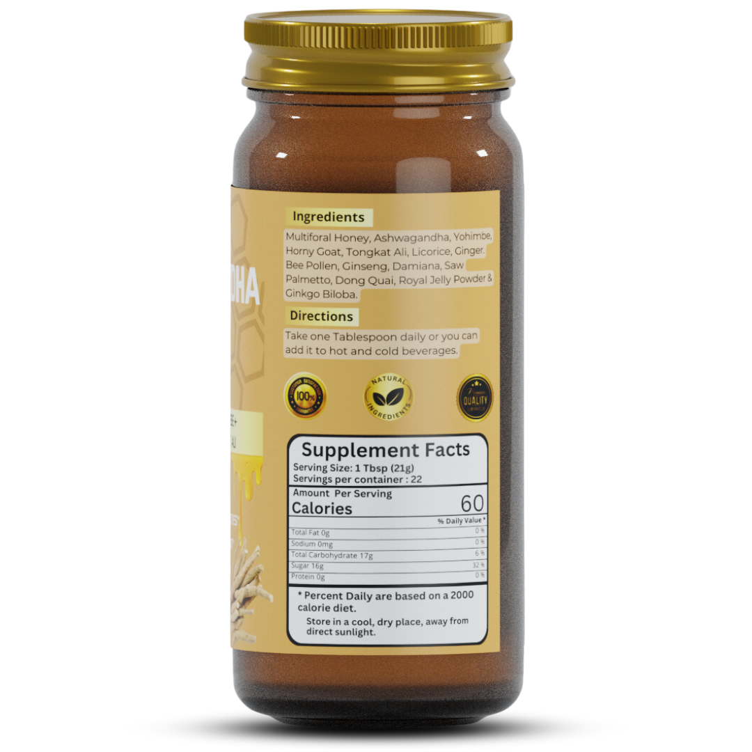 Ashwagandha Honey 16oz | Honey & Ashwagandha Delicious Blend