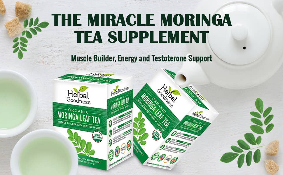 Moringa Leaf  - Tea - Immunity & Wellbeing - Herbal Goodness