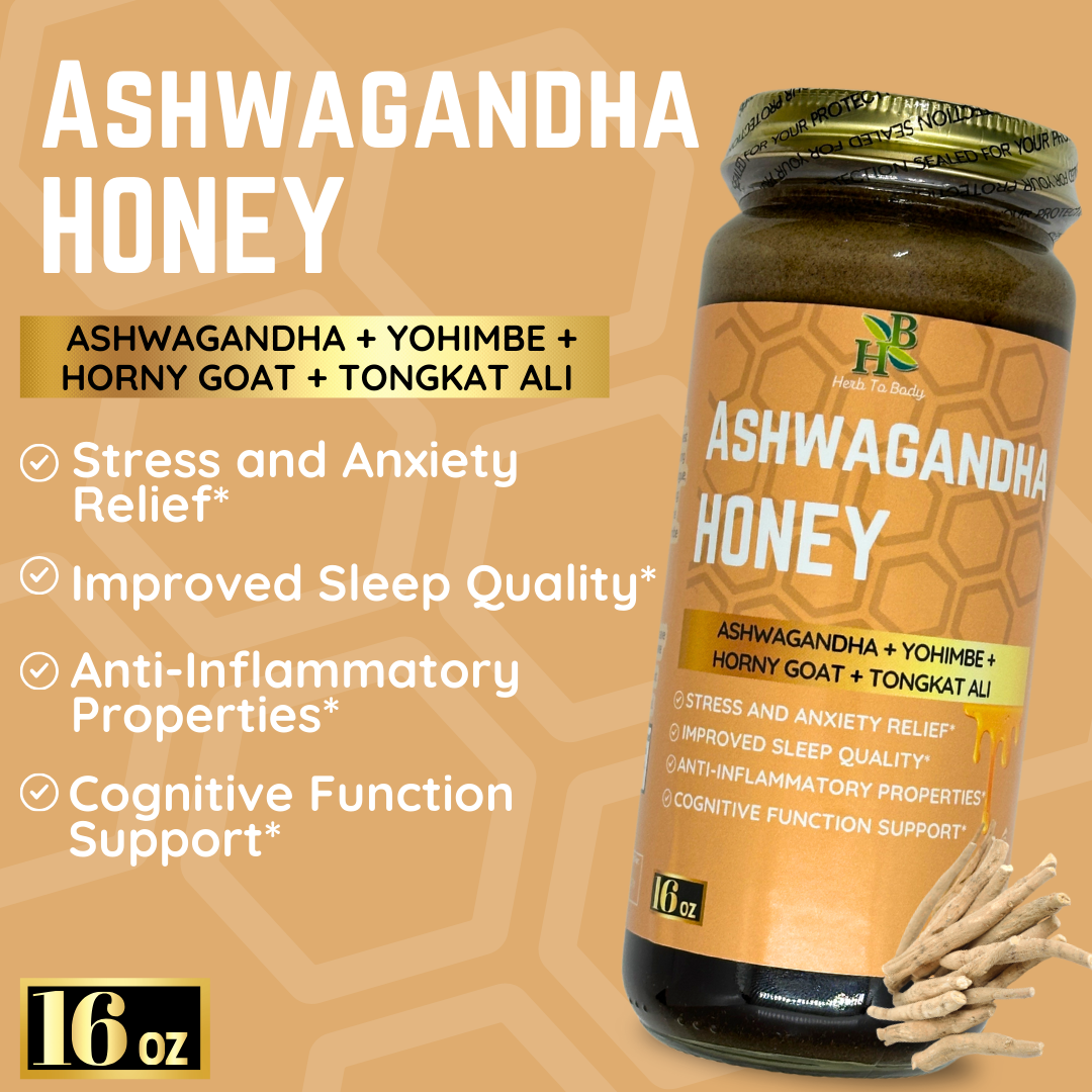 Ashwagandha Honey 16oz | Honey & Ashwagandha Delicious Blend