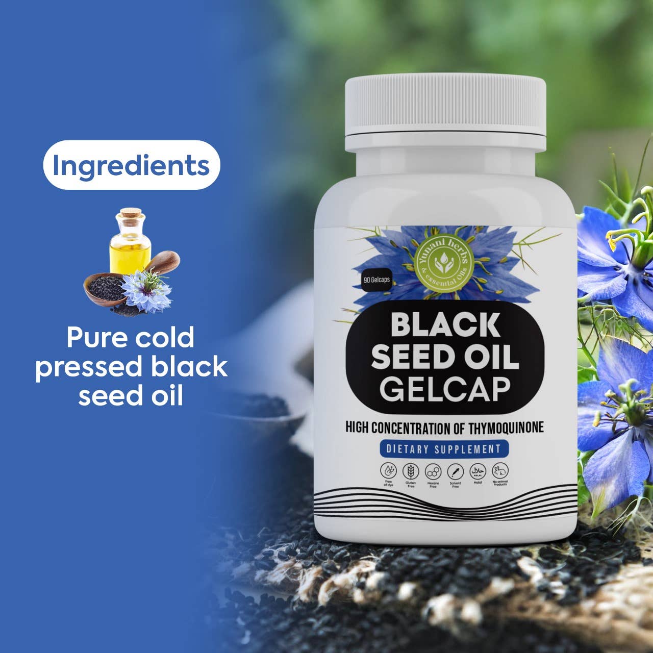 Black Seed Oil 500mg Gelcap 90