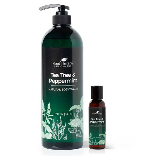 Tea Tree and Peppermint Natural Body Wash 32 oz