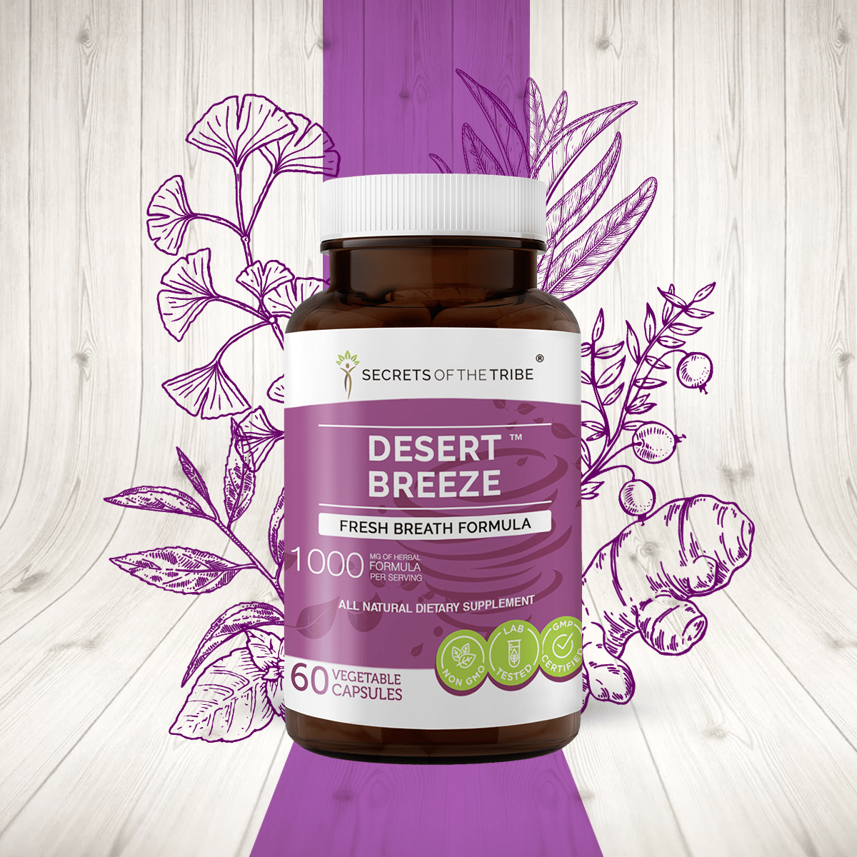 Desert Breeze Capsules. Fresh Breath Formula