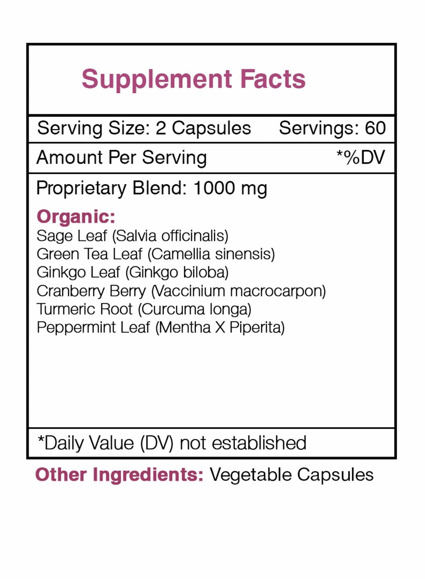 Desert Breeze Capsules. Fresh Breath Formula