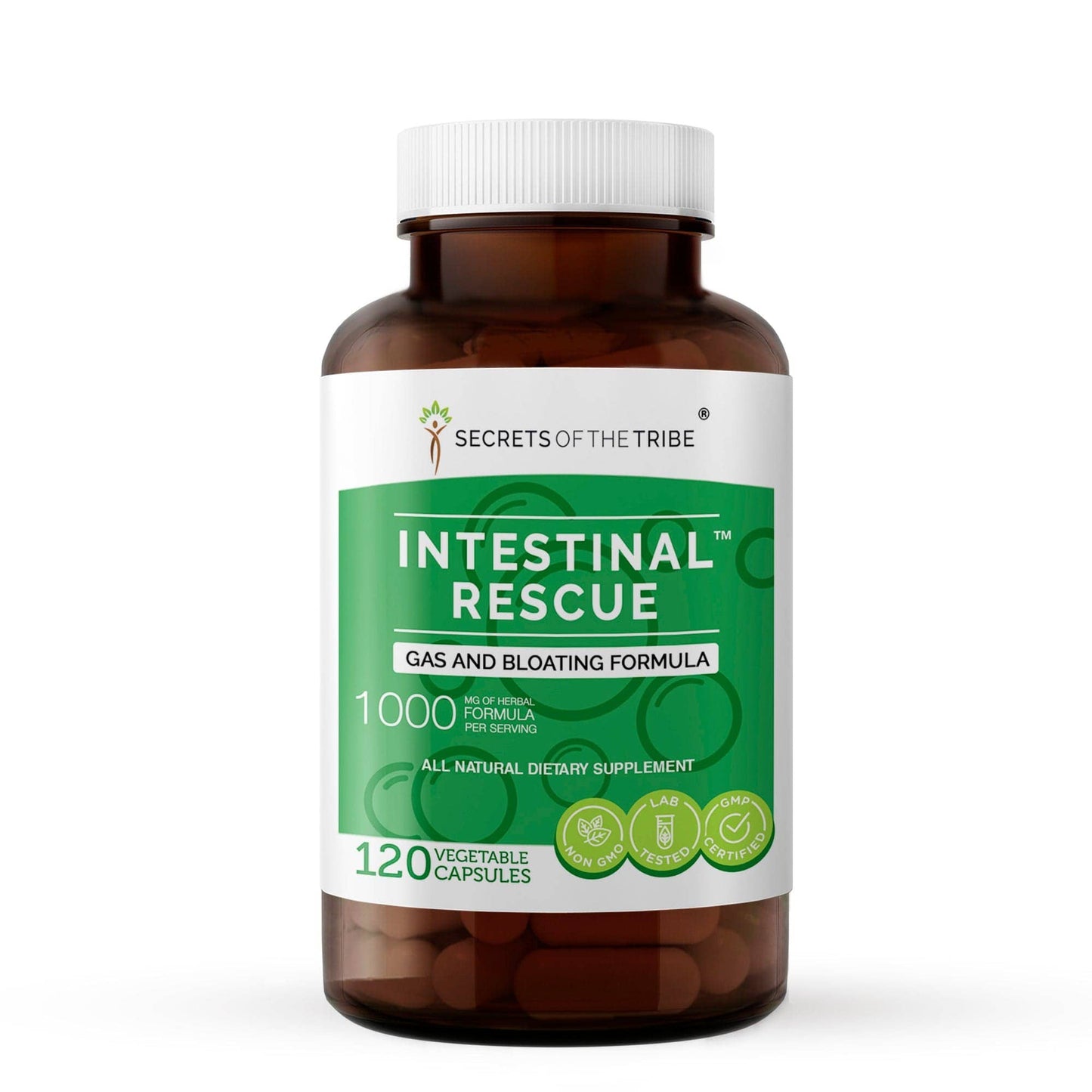 Intestinal Rescue Capsules. Gas and Bloating Formula