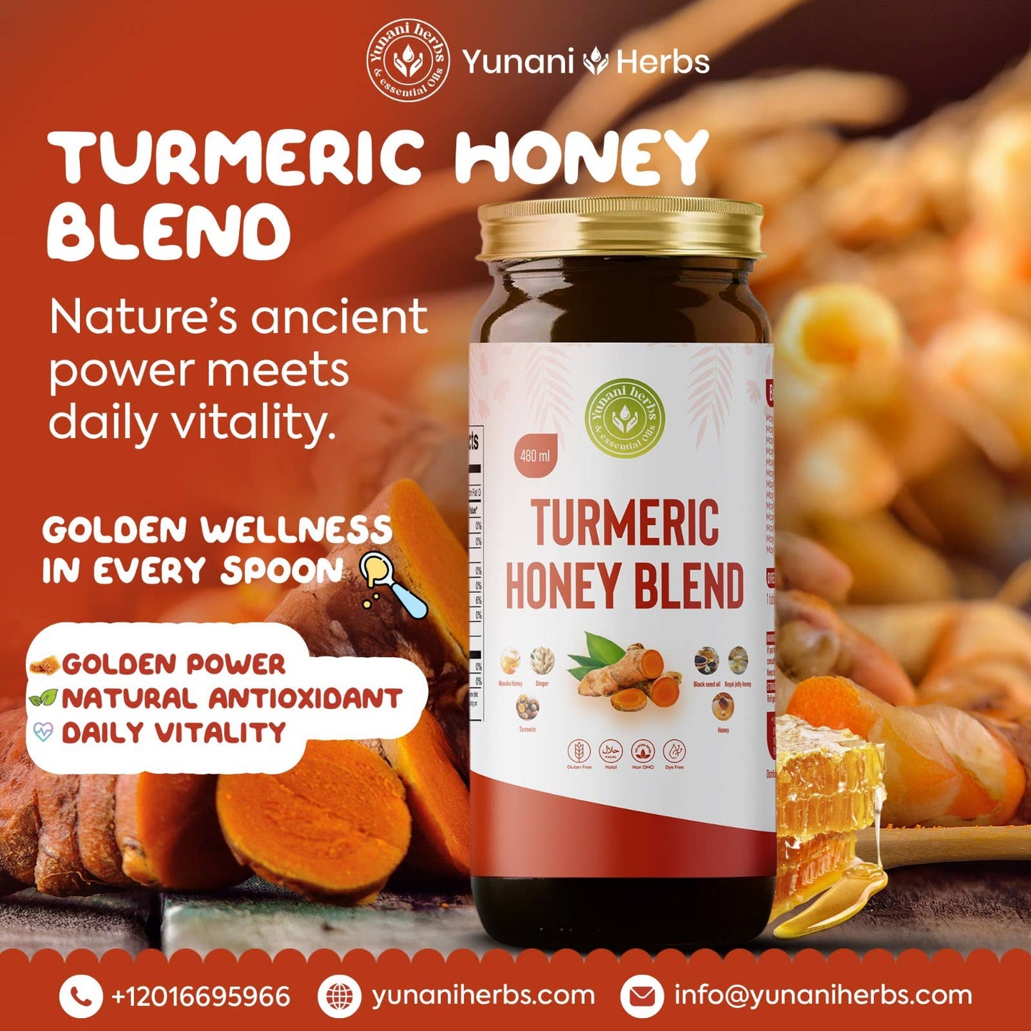 Turmeric Honey Blend 480mls